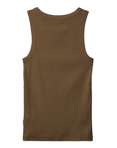 Woodbird - WBDee Rib Tank Top - Mid Brown 